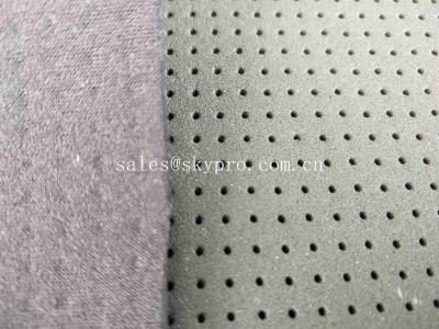 China 4mm Black Skid Proof Breathable Neoprene Fabric Roll Single Side Polyester Knitted for sale