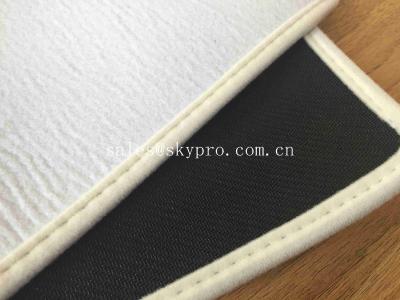 Chine Plancher en caoutchouc Matt de porte de petit pain de tissu du néoprène avec non le tapis de porte promotionnel de textile tissé avec le logo fait sur commande à vendre