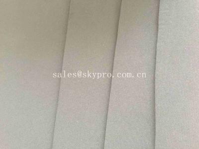 China hoja grabada en relieve áspera lisa alineada doble de nylon 5m m estupendo del caucho del neopreno del CR de la tela de la flexibilidad del estiramiento de 4m m en venta