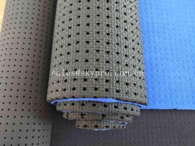 China 3mm Black Punched Perforated Neoprene Fabric With Different Size Holes / High Stretch for sale