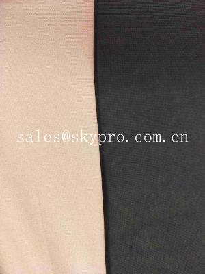China Fireproof Anti - Aging Black CR Beige Neoprene Fabric Roll CR Foam Rubber Sheet for sale