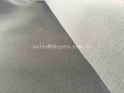 China 2mm 100% SBR Neopren-Gewebe-Rolle lamelliert mit Nylon-Jersey-Polyester glänzend zu verkaufen