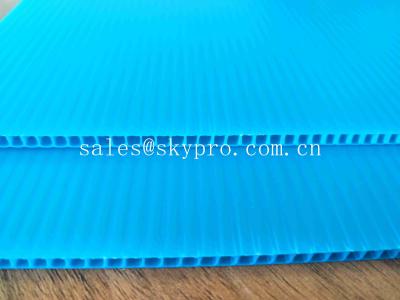 China Blauer Schmutz - prüfen Sie Polypropylen-hohles Blatt-dauerhafte pp. gewellte Plastikbretter zu verkaufen