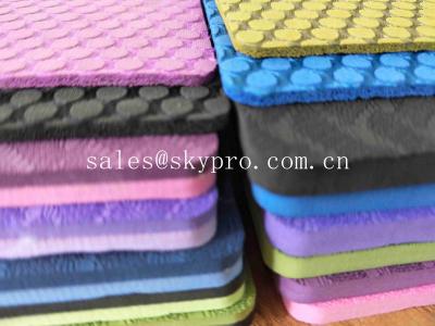 China No Smell Custom Print Double Layer EVA Foam Sheet Eco Anti Slip TPE Yoga Mat Colorful for sale