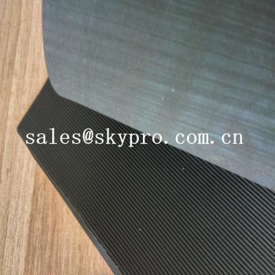 China Black High Tensile Rubber Soling Sheets W Wave Pattern Natural Gum Rubber Sheet For Shoe Sole Material for sale