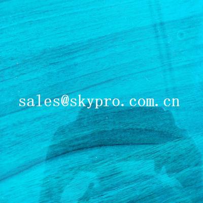 China High Density PVC Plastic Sheet Transparent Blue Soft Super Thin Flexible for sale