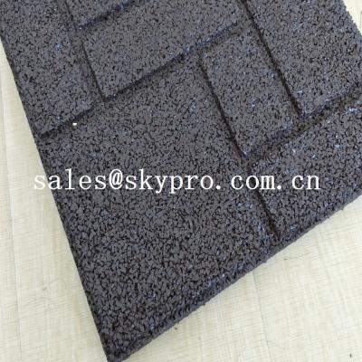 China Crossfit safety insulation gym Interlocking flooring mat rubber tile for outdoor playground or indoor gym for sale