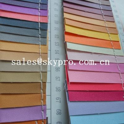 China Smooth PU Synthetic Leather / PVC Synthetic Leather Material For Making Bags for sale