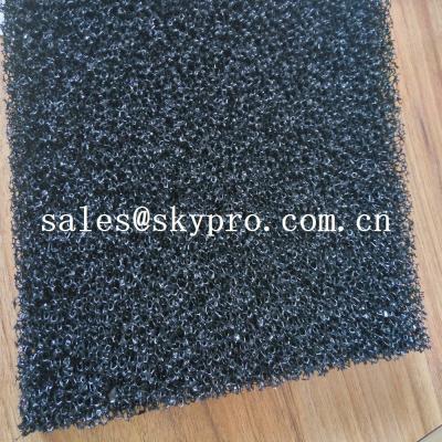 China Air filter sponge sheet black polyurethane 20ppi foam sheet reticulated polyurethane filter foam for sale