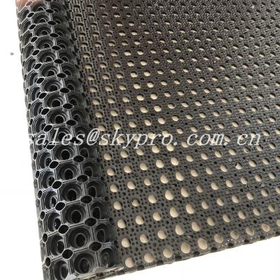 China Anti Slip / Anti Fatigue Interlocking Porous Rubber Floor Mat , Thickness 8mm - 50mm for sale