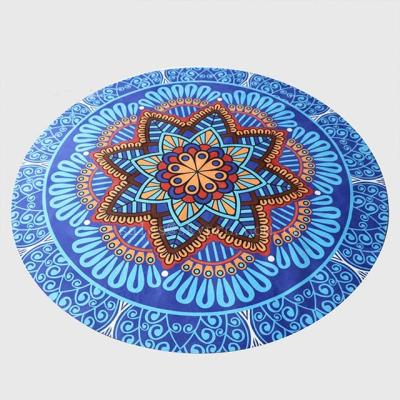 China Customized Pattern Natural Rubber Mat / Mandala Printed Meditation Mat for sale