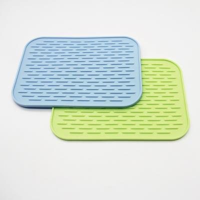 China Heat Resistant Glass Cup Collapsible Silicone Dish Mat for sale