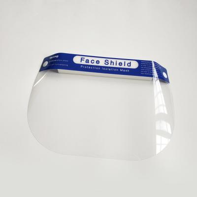 China CE FDA Disposable Clear Anti Fog PET Face Shield for sale