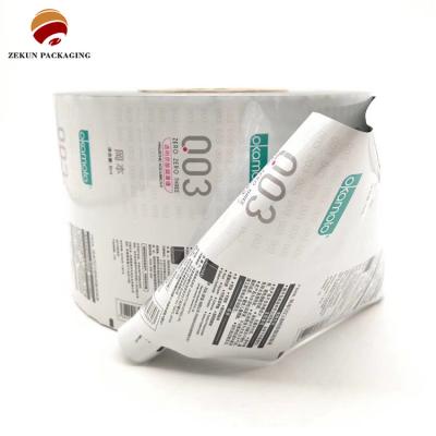 China Rollo de película de embalaje impresa OEM con papel de aluminio PET/Al/Pe en venta