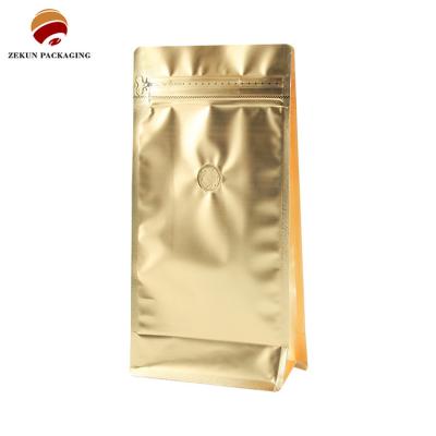 China Customization Stand Up Coffee Pouches With Valve  8oz-100oz Gravure Printing for sale