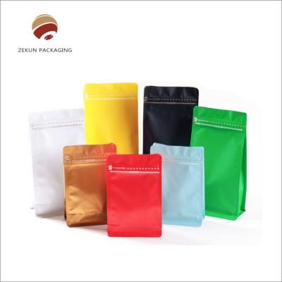 China Various Sizes Closures Personalized Coffee Bean Bags Custom Printing 200g for sale