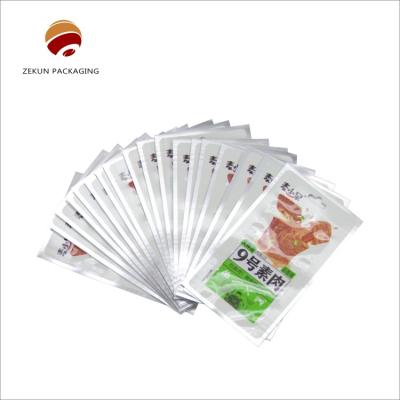 China Custom Food Packaging Retort Bags PET/AL/PA/RCPP High Barrier Hot Seal Bags 130 Degrees Temp for sale