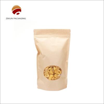 China Customizable Matte Or Glossy Kraft Paper Bag With Gravure Printed Design for sale