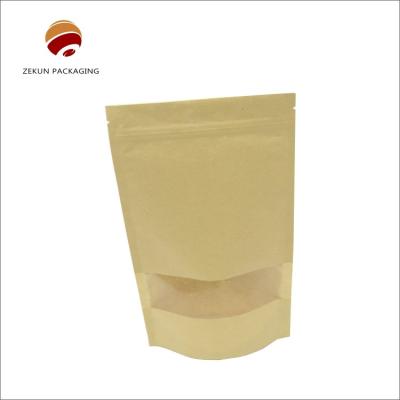 China Customized Kraft Resealable Bags Matt Or Shiny Finish Up To 10 Colors for sale