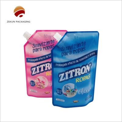 China Customized Logo Liquid Detergent Pouch Hand Sanitizer Bag CMYK Printed for sale