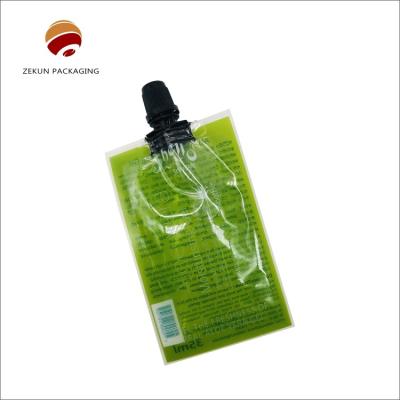 China Customized Logo Spout Packaging Pouch Eco Friendly For Disinfectant Alcohol for sale