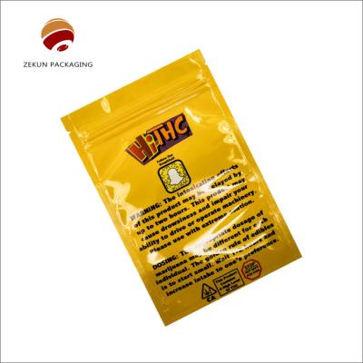 China PET/VMPET/PE Flachboden Reißverschluss Tasche Flexible Tasche Verpackung Geruchssicherung zu verkaufen