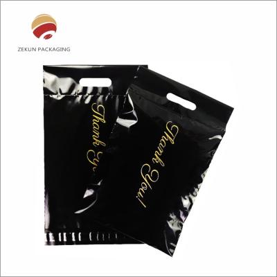 China Black Color Gravure Printed Poly Mailer Bags For Secure Shipping for sale