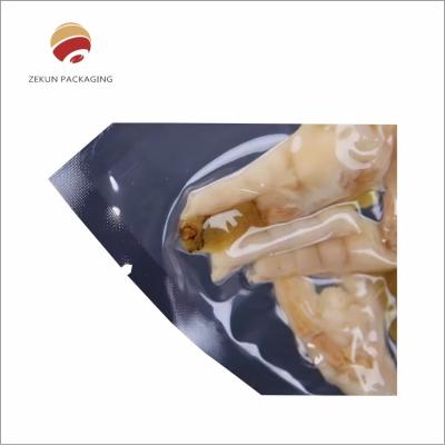 China Multicolored Food Vacuum Bag 3 Side Clear Packaging Eco Friendly for sale