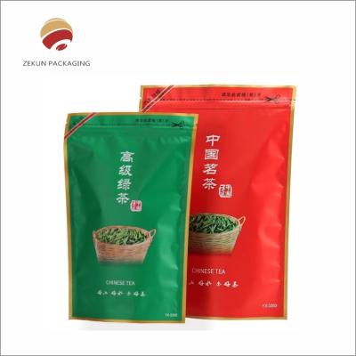 China Moisture Proof Heat Seal Tea Packaging Bag Custom Matt Finish for sale