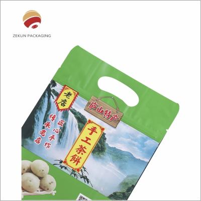 China Custom Printed Tea Plastic Pouch Aluminum Foil With Zipper Top for sale