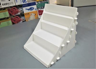 China White DS-001 Corrugated POP Display Bins Flexo Portable Shelves for sale