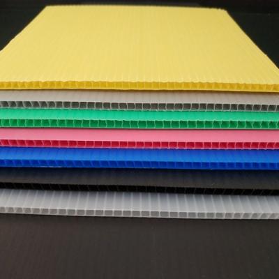 China PP 4mm Corrugated Plastic Sheet Degradable Corrugated Board for sale
