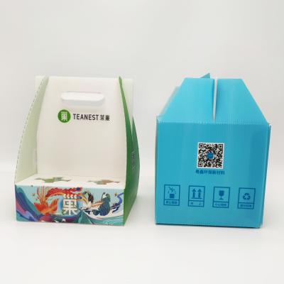 China Leiser Drinks Plastic Corrugated Foldable Boxes Recycling for sale