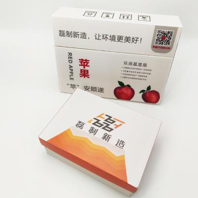 China Retângulo branco da laminação de Carry Vegetable Corrugated Boxes Matt da mão à venda