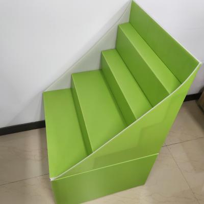 China PP Composite Corrugated Cardboard Box Shelves Stands HD Printing for sale
