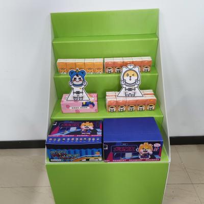China Green Corrugated Plastic Display Supermarket Cardboard POS Displays for sale
