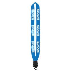 China 1 Knitted Cotton Lanyard With Snap Buckle Release and Standard O-Ring for sale