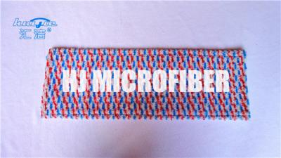 Chine Têtes de balai sec de planchers en bois dur, remplacement teint de tête de balai de Microfiber de jacquard de fil à vendre