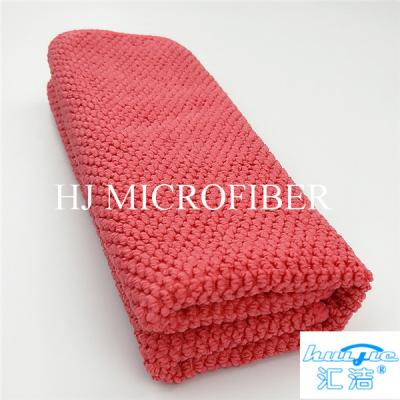 China Jaqaurd Big Pearl Hand Towel Microfiber Cleaning Cloth / Microfiber cleaning towel 40*40 for sale