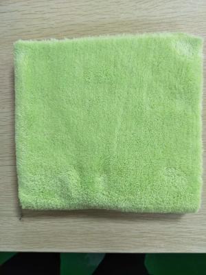 China 40*40cm Microfiber Green 600gsm Ultrasonic Trimming Coral Fleece Kitchen Towels for sale