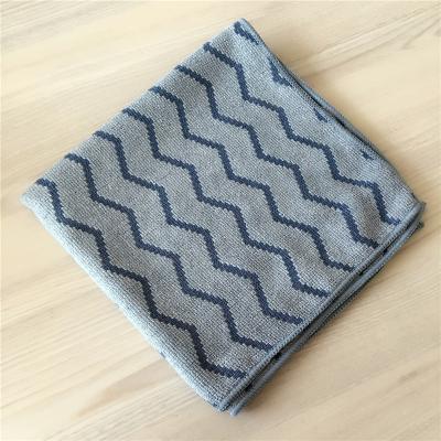 China 40x40cm Microfiber Weave Style Jacquard Pearl Cloth Auto Detailing Towel for sale