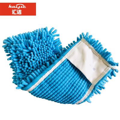 China Big Chenille Pocket Microfiber Dust Mop Pad Microfiber Cleaning Cloth for sale