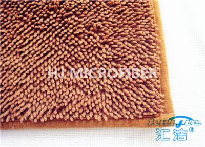 China Super Absorbent Brown Bath Mat Non Slip Bathroom Mats For Homes / Hotels for sale