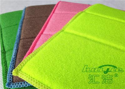 China Reusable Microfiber Dishcloths Green , Kitchen Dish Towel 17 x 23cm for sale