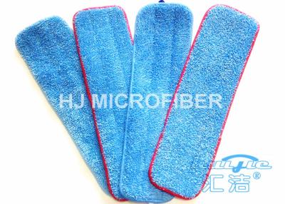 China Blue Floor 18 Inch Microfiber Mop Pads /  Dust Pads 80% Polyester For Home for sale