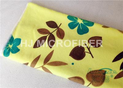China Custom Printed Microfiber Cloths Towels For Face / Hand Drying , Cleaning Rags for sale
