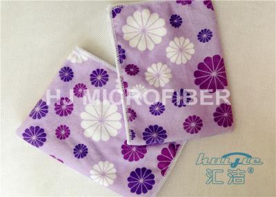 China Promotional Printed Microfiber Washcloth Clothing Towel , Window Cleaning Cloths for sale
