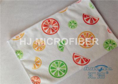 China Streak Free Printed Microfiber Cloth Absorbent 40 x 60cm , Car Microfiber Cloth for sale