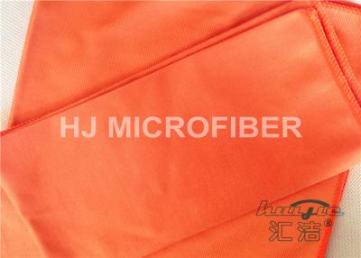 China Polyester Microfiber Car Cleaning Cloths Orange , Microfiber Car Drying Towels for sale