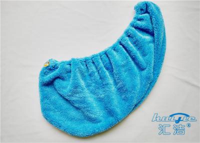 China Customized Microfiber Plush Fleece Hair-Drying Wrap Towel , Hair Care Cap for sale